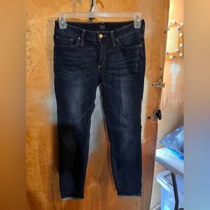 3 pairs: a.n.a Women's Deep Indigo Skinny Jeans